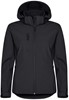 Clique 0200917 Classic Softshell Hoody Lady - Zwart - XXL