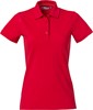 Clique 028261 Heavy Premium Polo Ladies - Rood - S