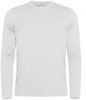 Clique T-shirt Lange Mouw Basic Active Heren - Wit - Maat XXL