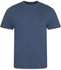 Herenshirt 'Tri-Blend' met ronde hals Heather Navy - XXL