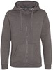 Graduate Heavyweight Hoodie met rits Heather Grey - XXL