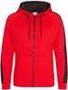 Sports Polyester Zipped Hoodie met capuchon Navy - 3XL