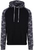 Classic 'Baseball Hoodie' Donkerblauw/Heather Grijs Just Hoods - M