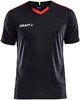 Craft Progress Contrast Shirt Korte Mouw Heren - Zwart / Rood | Maat: XXL