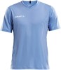 Craft Squad Jersey Solid SS Shirt Junior  Sportshirt - Maat 146  - Unisex - blauw/wit Maat 146/152