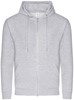 Organic Hoodie met rits en capuchon Arctic White - M