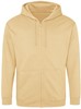 Vegan Hoodie met ritssluiting en capuchon Mustard - M