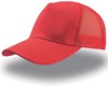 Atlantis AT511 Rapper Cotton Cap - Red/Red - One Size