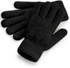 Beechfield CB387 Cosy Ribbed Cuff Gloves - Black Marl - One Size