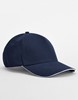 Beechfield CB825C EarthAware® Classic Organic Cotton 5 Panel Cap - Sandwich Peak - French Navy/White - One Size