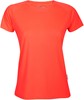 Damessportshirt 'Tech Tee' met korte mouwen Neon Coral - M