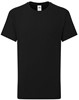 Fruit Of The Loom F185K Kids Iconic 195 T - Black - 152