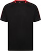 Finden+Hales FH290 Unisex Team T-Shirt - Black/Red - XL