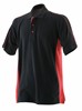 Finden+Hales FH322 Adult's Sports Polo - Black/Red - S