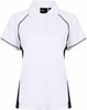 Finden+Hales FH371 Ladies´ Piped Performance Polo - White/Black/Black - L