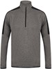 Finden+Hales FH571 Adults 1/4 Zip Midlayer With Contrast Panelling - Dark Grey Marl/Black - XL