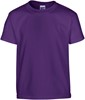 T-shirt Kind 7/8 years (M) Gildan Ronde hals Korte mouw Purple 100% Katoen