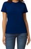 T-shirt Dames M Gildan Ronde hals Korte mouw Navy 100% Katoen