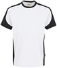 Hakro 290 T-shirt Contrast MIKRALINAR® - White/Anthracite - 3XL