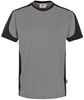 Hakro 290 T-shirt Contrast MIKRALINAR® - Titanium/Anthracite - 6XL