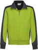 Hakro 477 Sweat jacket Contrast MIKRALINAR® - Kiwi/Anthracite - M
