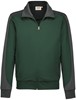 Hakro 477 Sweat jacket Contrast MIKRALINAR® - Fir Green/Anthracite - S