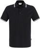 Hakro 805 Polo shirt Twin-Stripe - Black/White - S