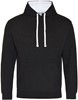 Just JH003 Varsity Hoodie - Jet Black/Arctic White - XL