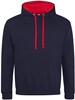 Just JH003 Varsity Hoodie - New French Navy/Fire Red - XXL