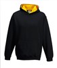 Just JH003K Kids´ Varsity Hoodie - Jet Black/Gold - 12/13 (XL)