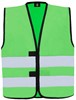 Korntex KX100K Kids´ Hi-Vis Functional Safety Vest Aarhus - Green - XXS (3/4 years)