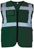 Korntex KX802 Executive Multifunctional Safety Vest Berlin - Paramedic Green - 4XL