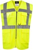 Korntex KX810 CO² Neutral Multifunctional Executive Safety Vest Hamburg - Signal Yellow - XXL