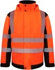 Korntex KX812 Premium Printable Hi-Vis Softshell Safety Jacket Copenhagen - Signal Orange/Black - 5XL