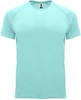 Mintgroen unisex sportshirt korte mouwen Bahrain merk Roly maat M