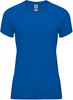 Kobaltblauw dames sportshirt korte mouwen Bahrain merk Roly maat XXL