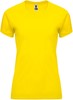 Geel dames sportshirt korte mouwen Bahrain merk Roly maat S