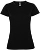 Zwart dames sportshirt korte mouwen MonteCarlo merk Roly maat M