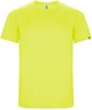 Fluorescent Geel unisex ECO sportshirt korte mouwen 'Imola' merk Roly maat XXL