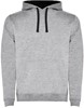 Roly RY1067 Men´s Urban Hooded Sweatshirt - Heather Grey 58/Black 02 - XS