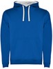 Kobalt Blauwe heren Hoodie met Witte binnenzijde capuchon en koord Urban merk Roly maat M