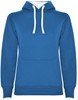 Kobalt Blauwe dames Hoodie met Witte binnenzijde capuchon en koord Urban merk Roly maat L